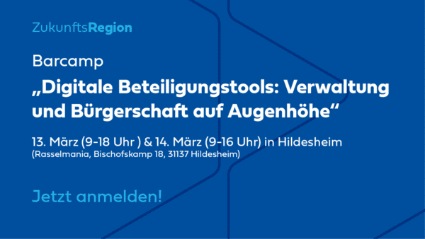 Einladung zum Barcamp in Hildesheim ***Anmeldefrist bis 4.3.***